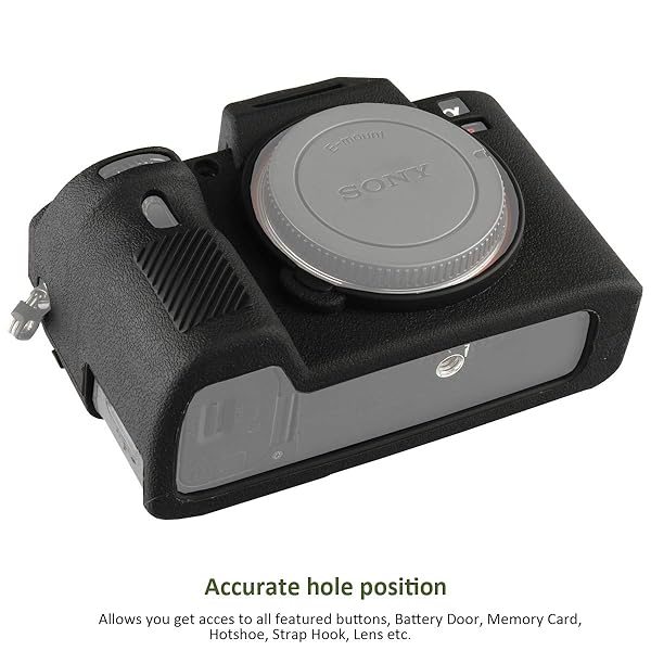 Easy Hood Easy Hood Camera Case for Sony Alpha A7II/A7RII/A7SII - Soft Silicone Protective Cover (Black) - View 6 of 9