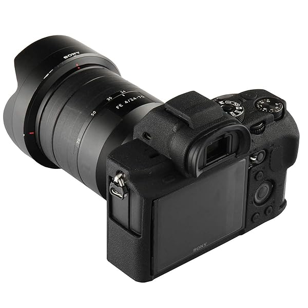 Easy Hood Easy Hood Camera Case for Sony Alpha A7II/A7RII/A7SII - Soft Silicone Protective Cover (Black) - View 7 of 9