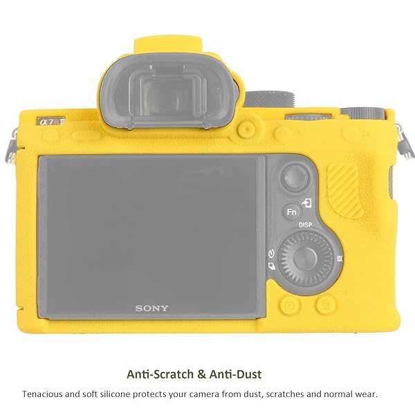 Easy Hood Easy Hood Camera Case for Sony Alpha a7III & a7RIII - Soft Silicone Protective Cover (Yellow) - View 3 of 8
