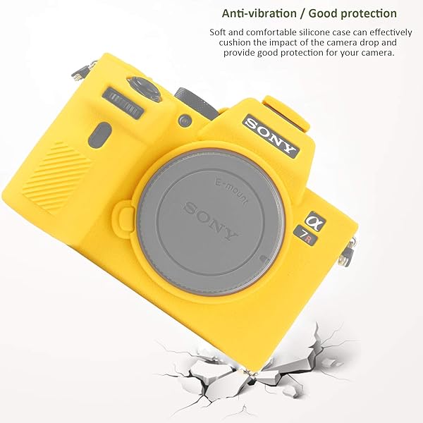 Easy Hood Easy Hood Camera Case for Sony Alpha a7III & a7RIII - Soft Silicone Protective Cover (Yellow) - View 4 of 8