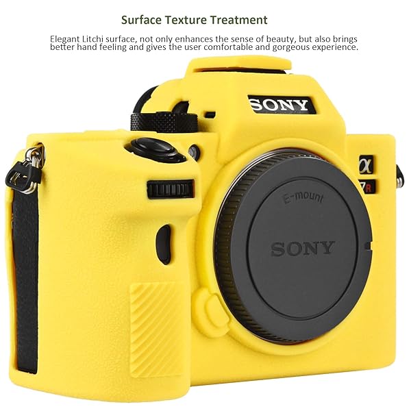Easy Hood Easy Hood Camera Case for Sony Alpha a7III & a7RIII - Soft Silicone Protective Cover (Yellow) - View 5 of 8