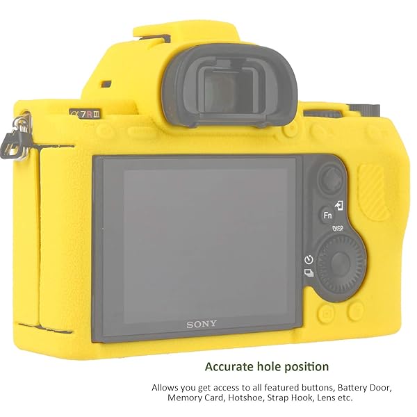 Easy Hood Easy Hood Camera Case for Sony Alpha a7III & a7RIII - Soft Silicone Protective Cover (Yellow) - View 6 of 8