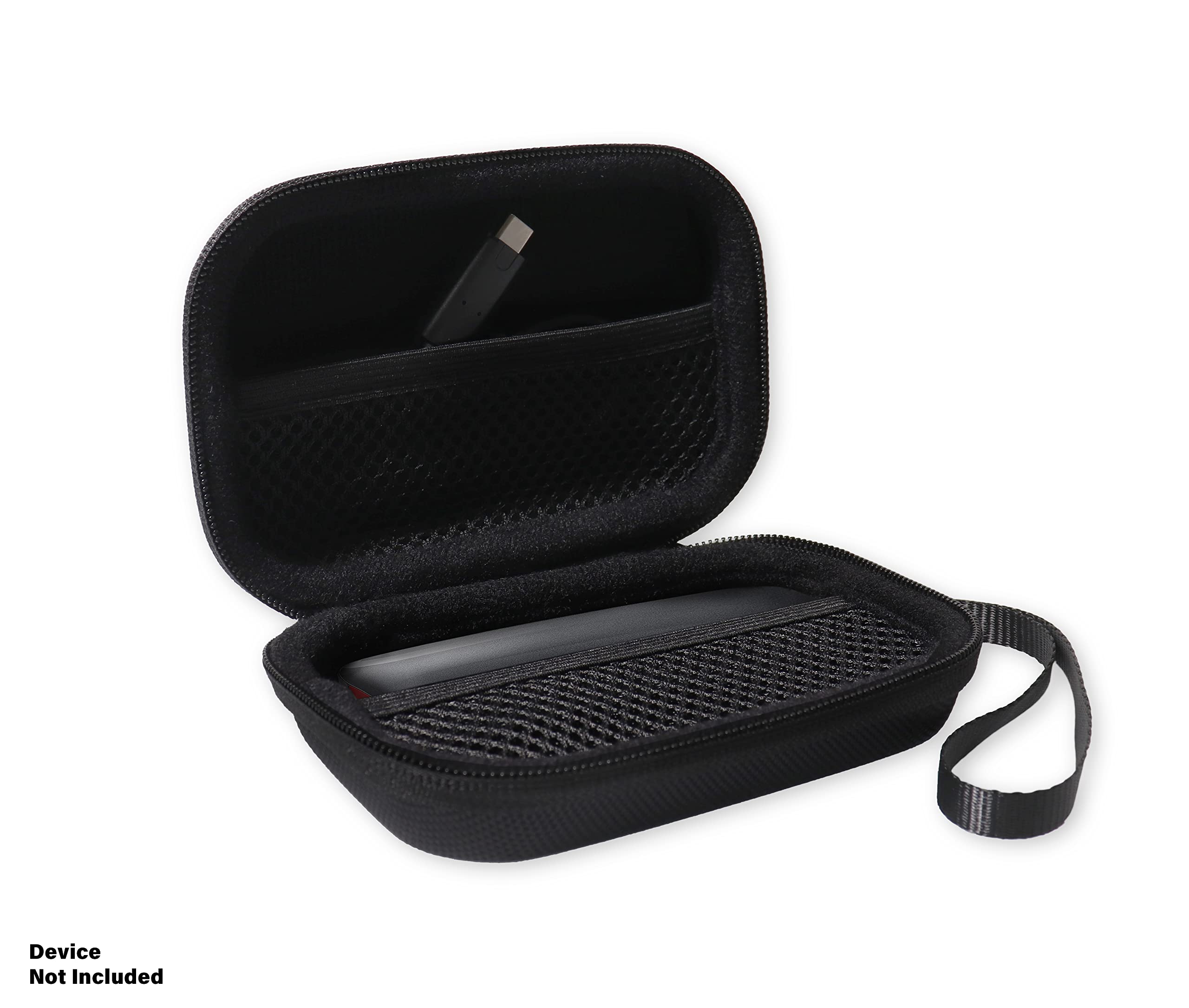 InGo Portable SSD Protective Case for SanDisk 1TB Extreme and Samsung X5 Thunderbolt 3 with Carabiner Mesh Pocket and Secure Strap - View 4 of 5