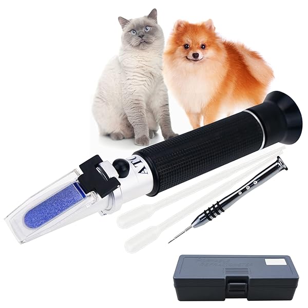 DANOPLUS Portable Clinical Refractometer for Pet Urine & Blood Serum Measurement - ATC, Free Pipettes Included