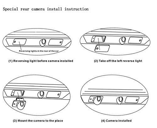 YuYue Electronic CCD Color Sony Chip Car Backup Rear View Reverse Parking Camera for Honda Accord Pilot Civic Odyssey Acura TSX - View 6 of 8