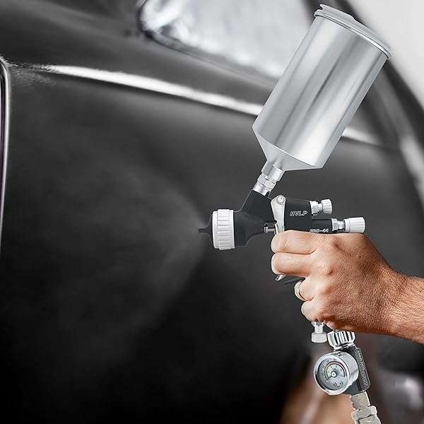 Master Airbrush Master Elite PRO-44 HVLP Spray Gun 1.3mm Tip - Perfect for Automotive Basecoats & Clearcoats - View 7 of 7