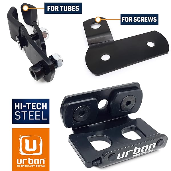 urban URBAN UR402 Disc Anti-Theft Motorbike Bracket for Tubes and Screws Universal Fit UR14S UR10 - View 4 of 9