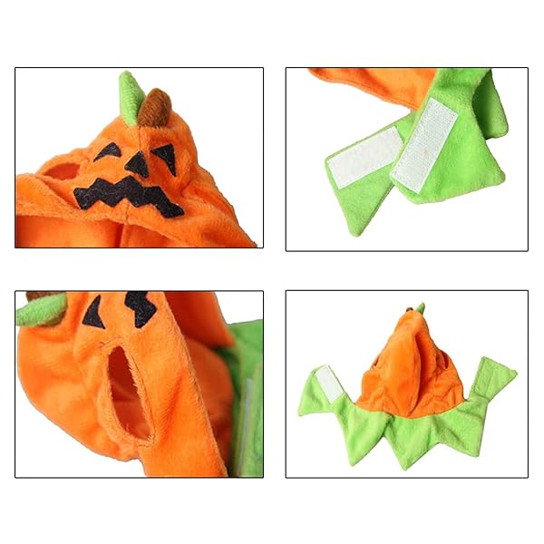 Orgrimmar Orgrimmar Halloween Pumpkin Cat Hat Cosplay Costume Cap for Cats and Kittens - View 6 of 7