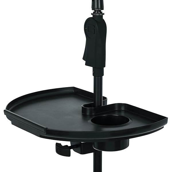 Gator Frameworks Gator Frameworks Clamp-On Microphone Stand Accessory Extra Large Tray for Drinks and Guitar Picks 14 x 9 GFW-MICACCTRAYXL - View 5 of 10