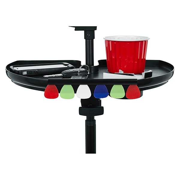 Gator Frameworks Gator Frameworks Clamp-On Microphone Stand Accessory Extra Large Tray for Drinks and Guitar Picks 14 x 9 GFW-MICACCTRAYXL - View 8 of 10