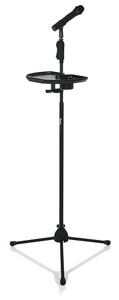 Gator Frameworks Gator Frameworks Clamp-On Microphone Stand Accessory Extra Large Tray for Drinks and Guitar Picks 14 x 9 GFW-MICACCTRAYXL - View 10 of 10