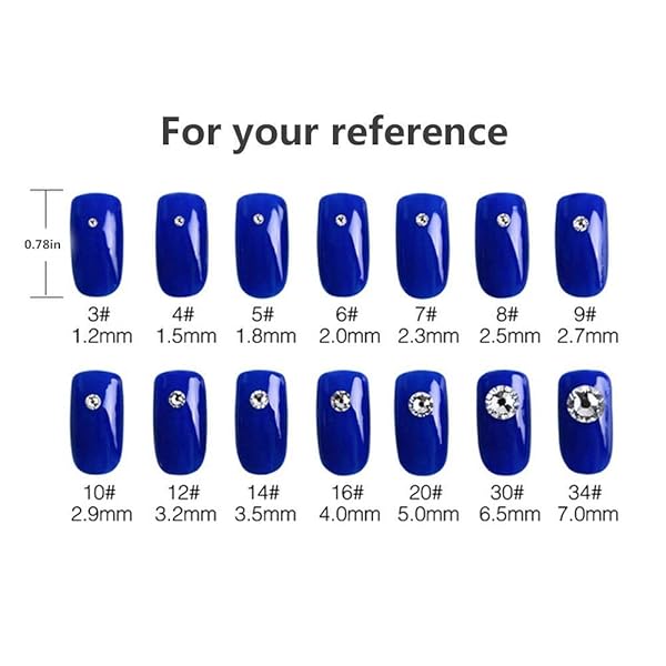 Onwon Onwon 1440 Pieces Clear Crystal Flat Back Rhinestones 4mm Brilliant Round Glass Gems Transparent Faux Diamond - View 4 of 6