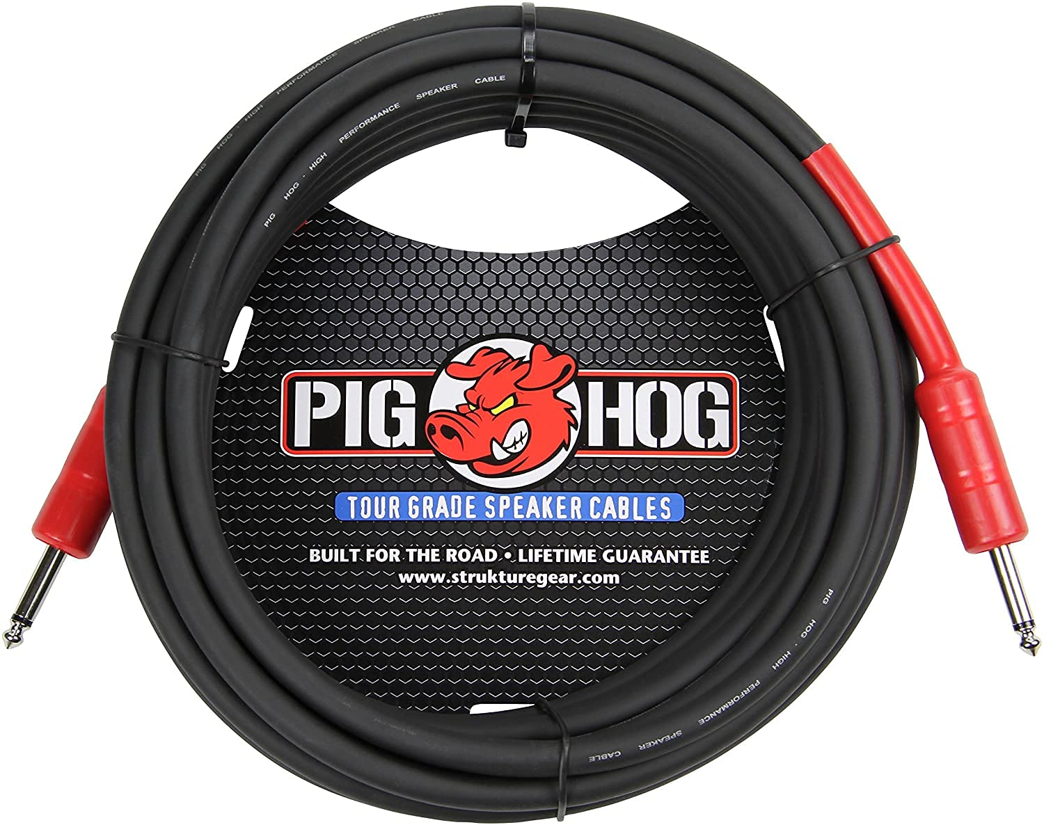 Pig Hog Pig Hog PHSC3 High Performance 14 Gauge 9.2mm 1/4 Inch Speaker Cable 3 Feet for Superior Sound Quality and Durability - View 2 of 3