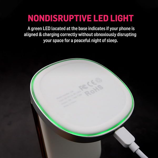 adonit Adonit White Charger Stand: Fast Qi-Certified Charging for iPhone & Galaxy Devices (Includes QC Adapter) - View 8 of 9