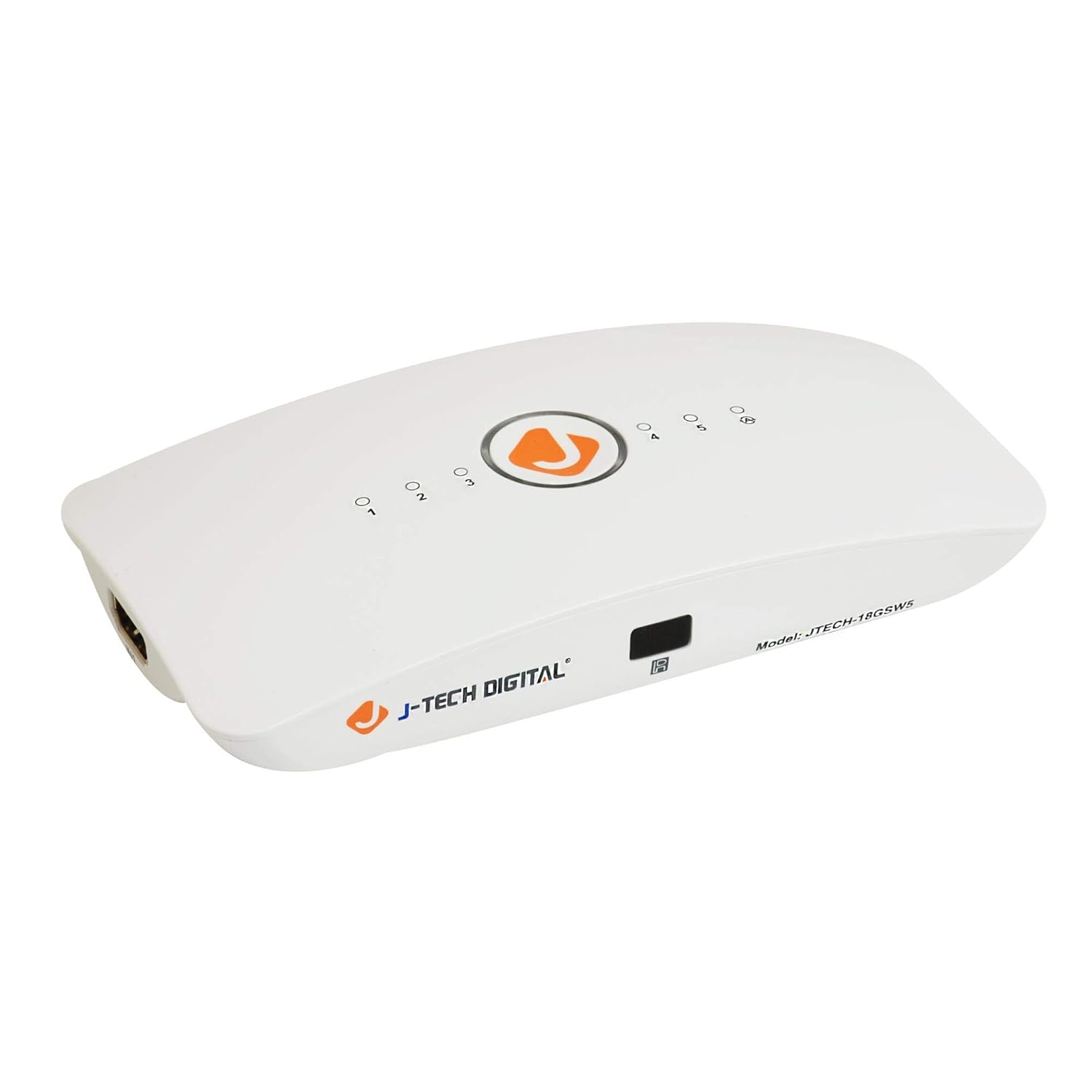 J-Tech Digital HDMI Switch 5X1 4K 60Hz HDCP 2.2 HDR with Remote Control and Auto Switching Function