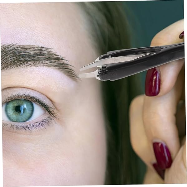 FRCOLOR Frcolor Automatic Retractable Eyebrow Tweezers for Easy Facial Hair Removal Color Random - View 5 of 9