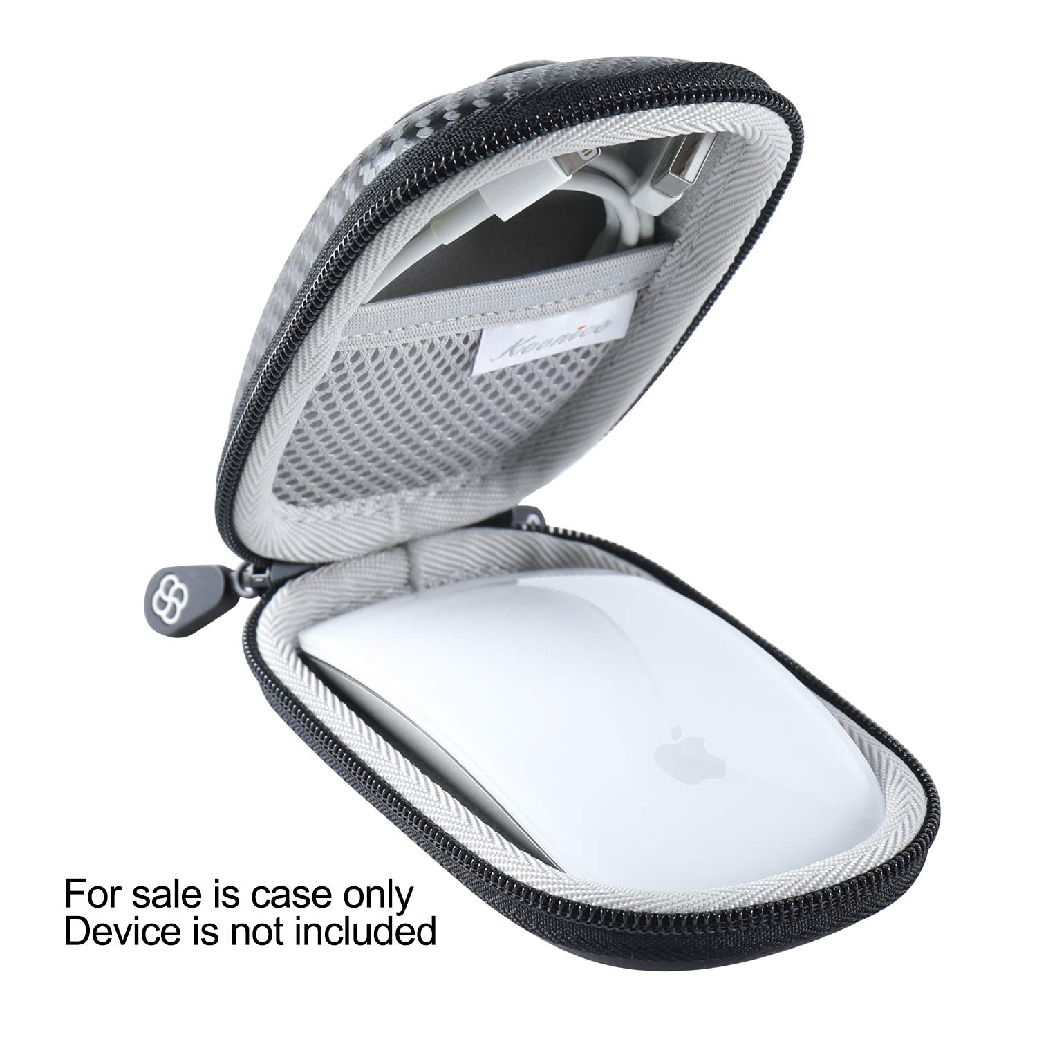 Koonice Koonice Hard Case for Apple Magic Mouse 1 2 3 Gen with Carabiner Black Durable Protection - View 2 of 9