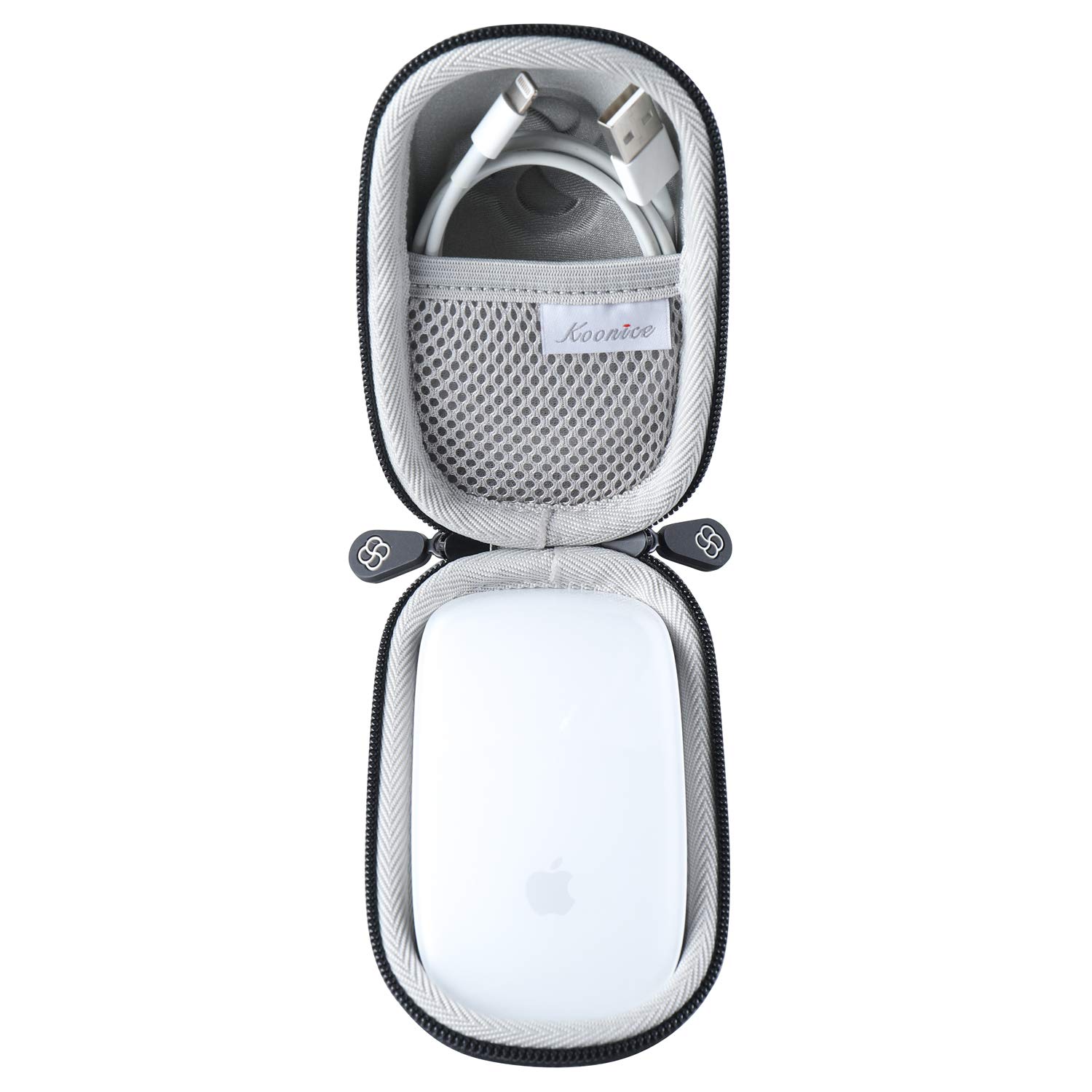 Koonice Koonice Hard Case for Apple Magic Mouse 1 2 3 Gen with Carabiner Black Durable Protection - View 3 of 9
