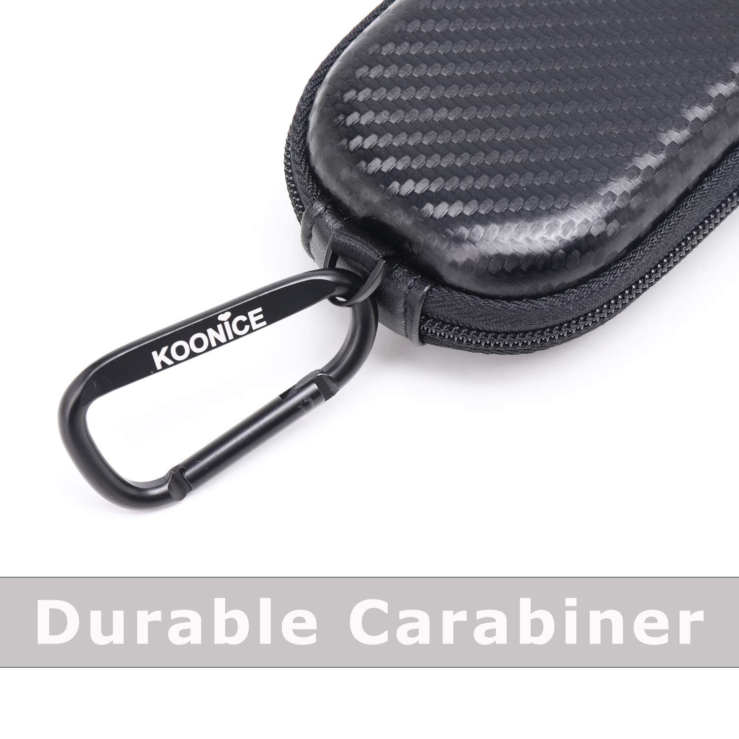 Koonice Koonice Hard Case for Apple Magic Mouse 1 2 3 Gen with Carabiner Black Durable Protection - View 8 of 9