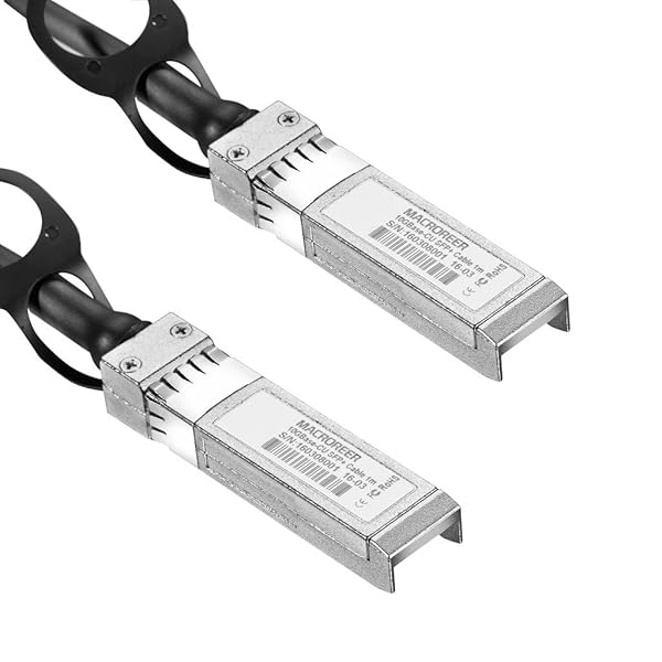 Macroreer 10G SFP+ DAC Twinax Cable - 0.5m Passive Direct Attach Copper for Ubiquiti, Cisco, Fortinet & More