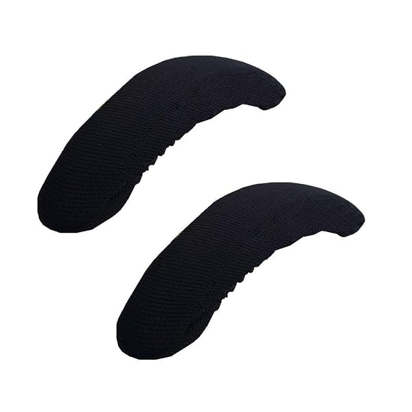 Isccdy ISCCDY Removable Washable Office Chair Armrest Slipcovers - Black Pads for Comfort & Protection