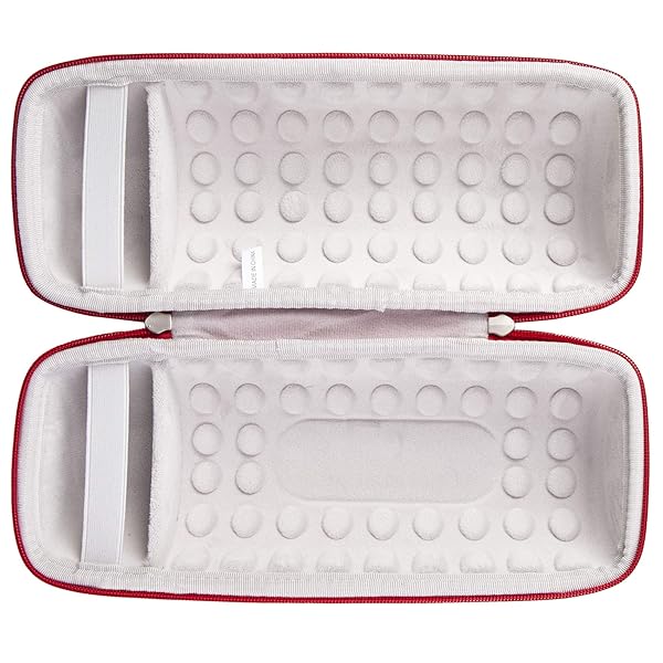 Khanka Hard Travel Case for JBL Charge 4 Portable Waterproof Bluetooth Speaker Red