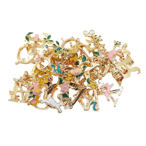 Julie Wang Julie Wang 26 Initial Alphabet Charms - Fairy Tale Pendants for DIY Jewelry, Necklaces & Bracelets | Wedding & Party Decor - View 4 of 10