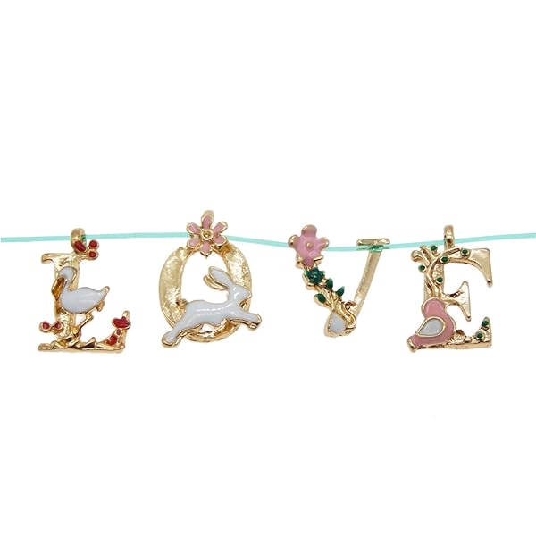 Julie Wang Julie Wang 26 Initial Alphabet Charms - Fairy Tale Pendants for DIY Jewelry, Necklaces & Bracelets | Wedding & Party Decor - View 9 of 10