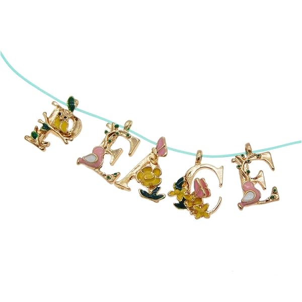 Julie Wang Julie Wang 26 Initial Alphabet Charms - Fairy Tale Pendants for DIY Jewelry, Necklaces & Bracelets | Wedding & Party Decor - View 10 of 10
