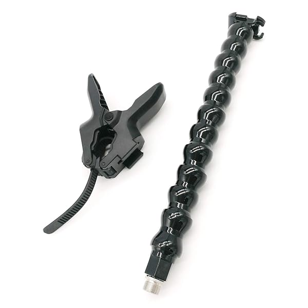 MEINUOKE Table Mic Clamp Grip with Gooseneck Extension Mount Holder for Microphones Compatible with Music Stands and Tripods - View 3 of 6