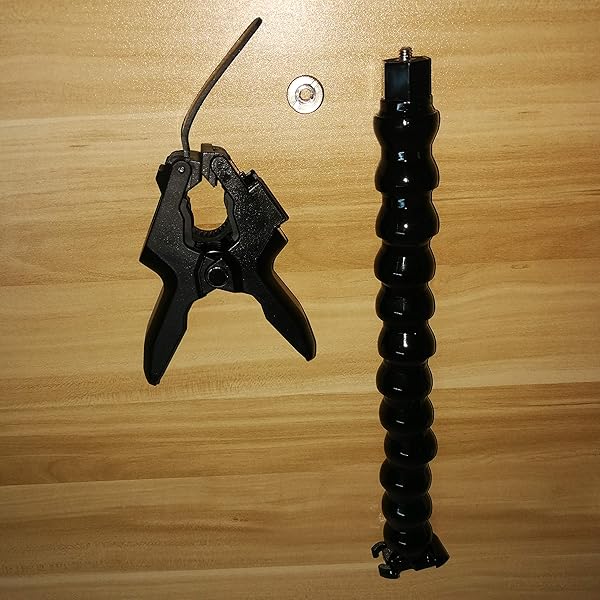 MEINUOKE Table Mic Clamp Grip with Gooseneck Extension Mount Holder for Microphones Compatible with Music Stands and Tripods - View 6 of 6