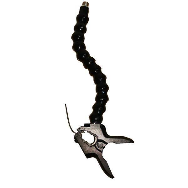 MEINUOKE Table Mic Clamp Grip with Gooseneck Extension Mount Holder for Microphones Compatible with Music Stands and Tripods - View 2 of 6