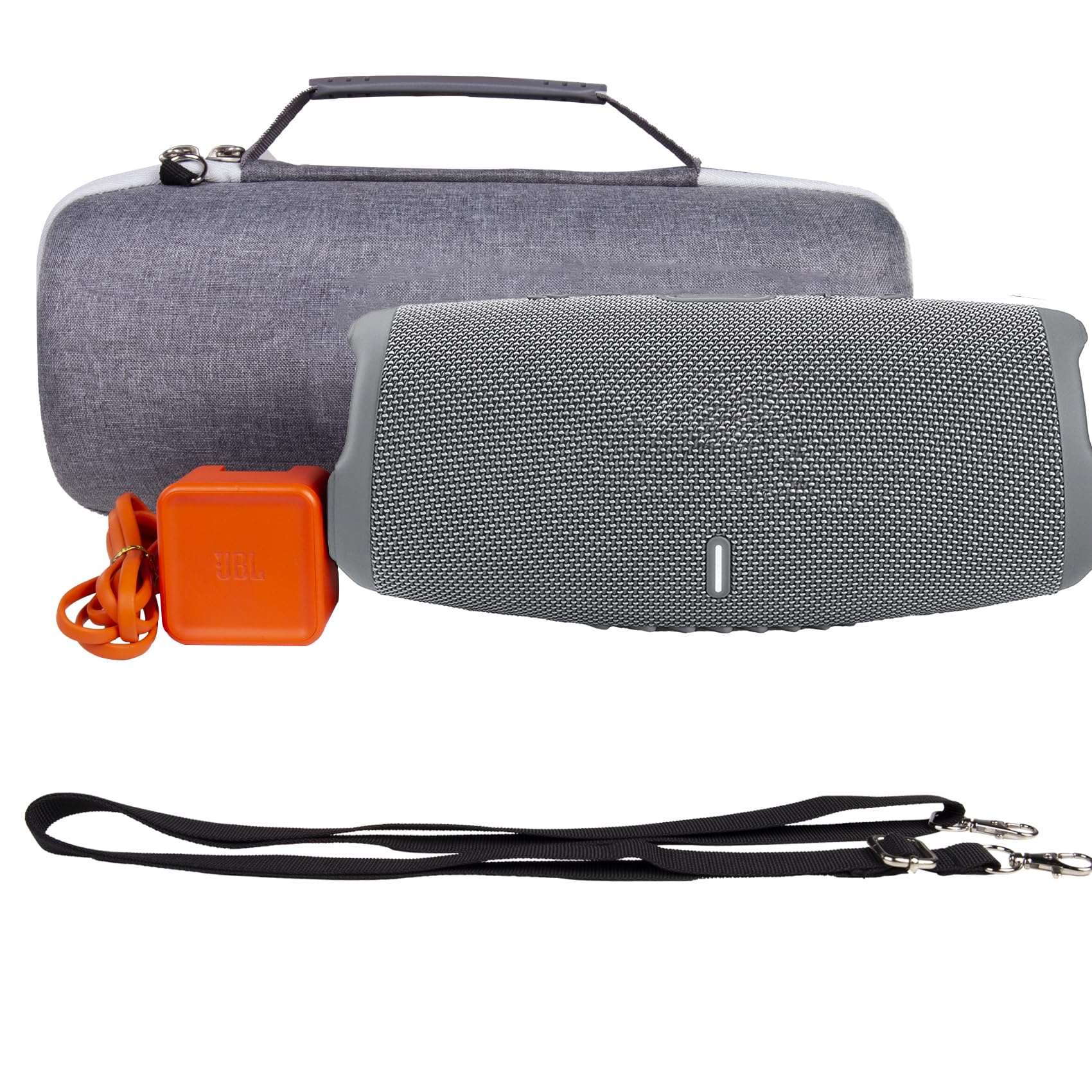 Khanka Hard Travel Case for JBL Charge 4 and Charge 5 Portable Waterproof Bluetooth Speaker Blue - View 3 of 8