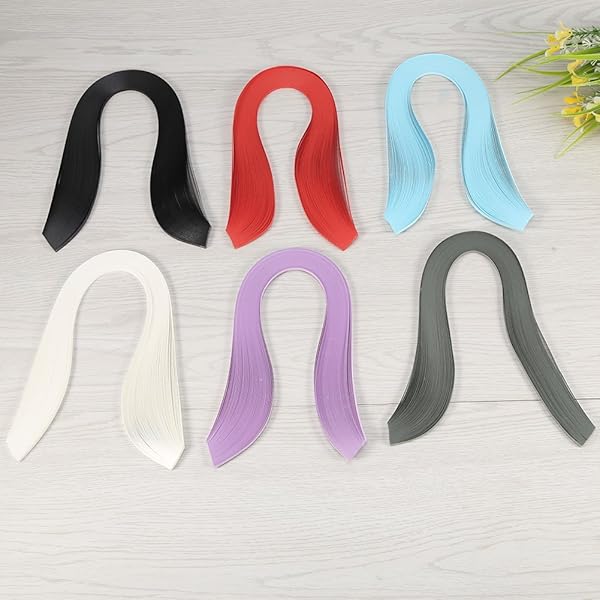 Hilitand 600 Pure Color Quilling Strips - 3x39cm Craft Paper Set for Origami & Quilling Projects - View 5 of 10