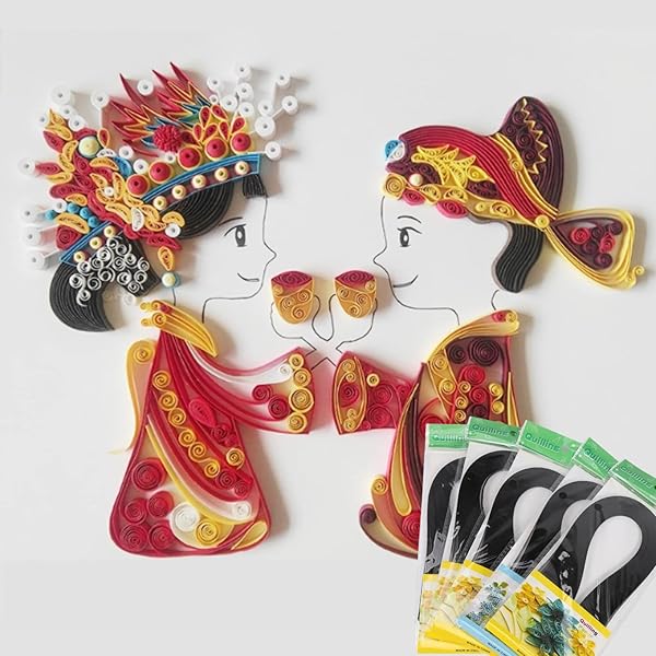 Hilitand 600 Pure Color Quilling Strips - 3x39cm Craft Paper Set for Origami & Quilling Projects - View 6 of 10