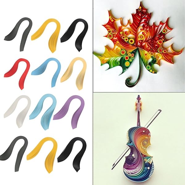 Hilitand 600 Pure Color Quilling Strips - 3x39cm Craft Paper Set for Origami & Quilling Projects - View 9 of 10