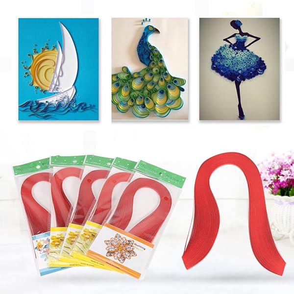 Hilitand 600 Pure Color Quilling Strips - 3x39cm Craft Paper Set for Origami & Quilling Projects - View 10 of 10