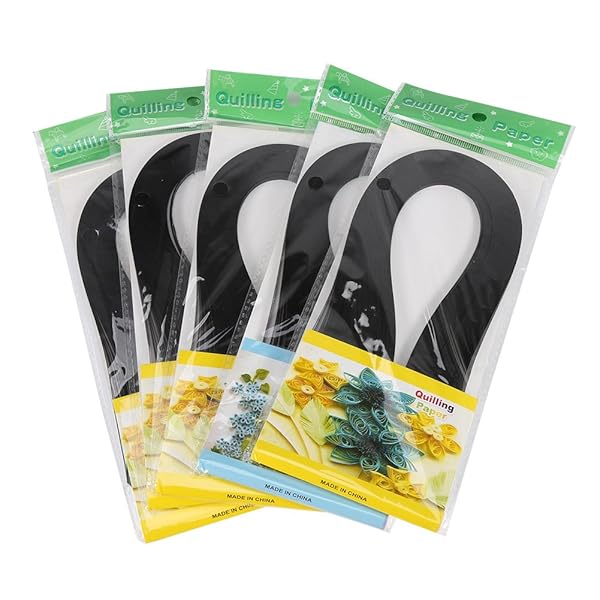 Hilitand 600 Pure Color Quilling Strips - 3x39cm Craft Paper Set for Origami & Quilling Projects