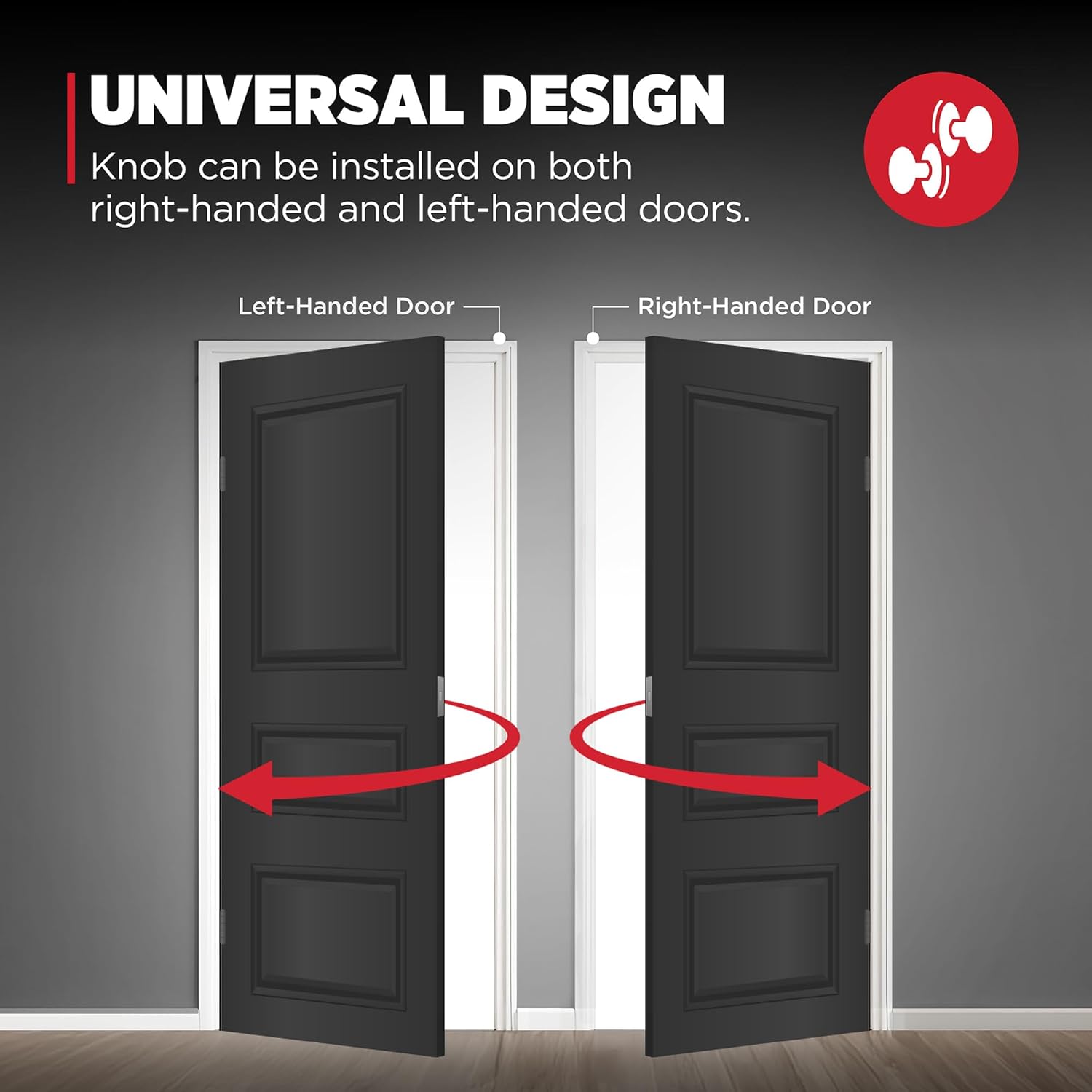 Kwikset Kwikset Pismo Entry Door Knob with Lock and Key Matte Black Secure Keyed Handle for Front Entrance and Bedroom Pick Resistant Security - View 8 of 9