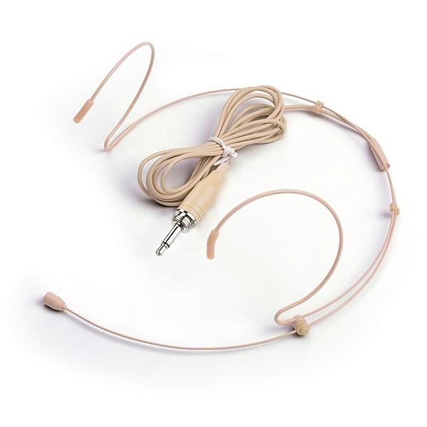 Sujeetec Buy Sujeetec Discreet Microphone Headset - Ideal for Lectures, Theater, Podcasts | Beige Over-Ear Hanging Mic
