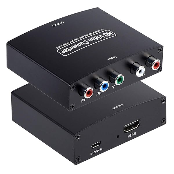 Anber-Tech YPbPr to HDMI Converter: 4K Component to HDMI Adapter for DVD, Xbox, PS2, Nintendo & More - View 2 of 8