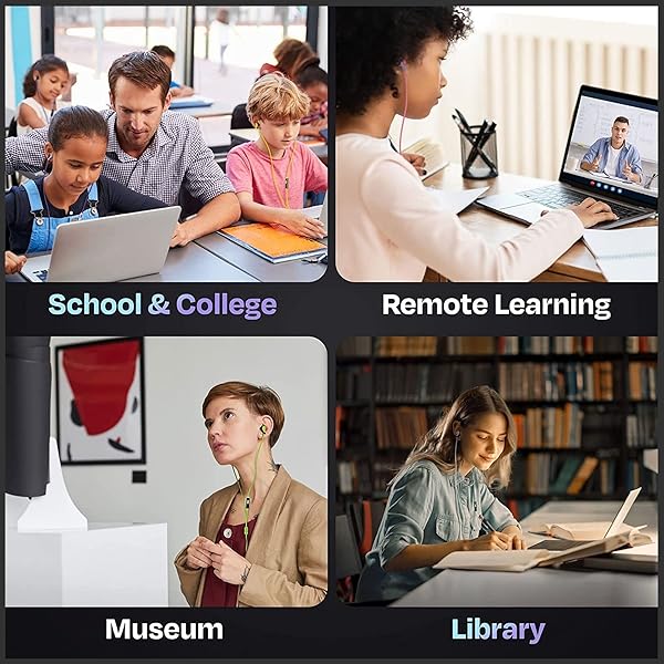 JustJamz Bulk Basic Earbuds 50 Pack Pearl White Disposable Earphones Affordable Headphones 3.5 MM Audio Jack for Schools Kids Classrooms Libraries - View 7 of 10