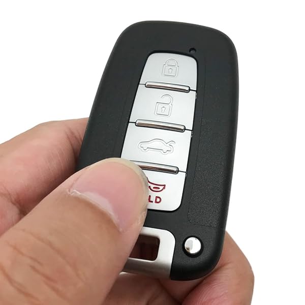 Horande Horande Keyless Entry Key Fob Case for Hyundai Sonata Elantra Genesis Veloster Kia Remote Control 4 Button Key Fob Cover - View 5 of 6