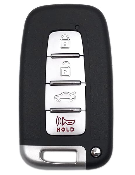 Horande Keyless Entry Key Fob Case for Hyundai Sonata Elantra Genesis Veloster Kia Remote Control 4 Button Key Fob Cover