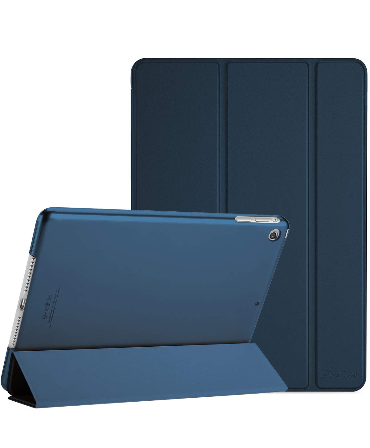 Procase Smart Case for iPad Air 1st Edition Ultra Slim Lightweight Stand Protective Shell Translucent Frosted Back Cover Navy