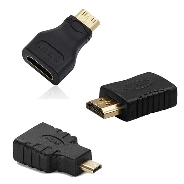 AONTOKY Ultimate AONTOKY HDMI Adapters Kit: 7 Mini to Micro HDMI Male/Female Connectors for Versatile Connectivity - View 4 of 6