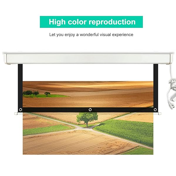 Zerone 84-Inch HD Projector Screen - Portable 16:9 Foldable Movie Screen for Home, Office & Classroom - View 7 of 10