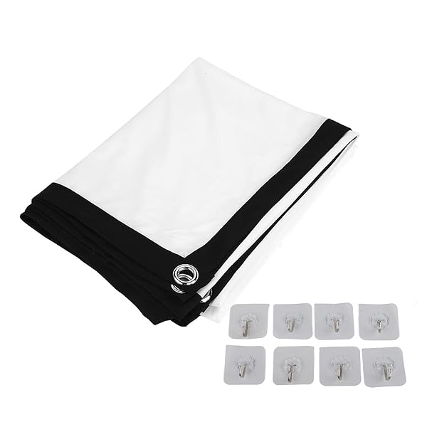 Zerone 84-Inch HD Projector Screen - Portable 16:9 Foldable Movie Screen for Home, Office & Classroom - View 9 of 10