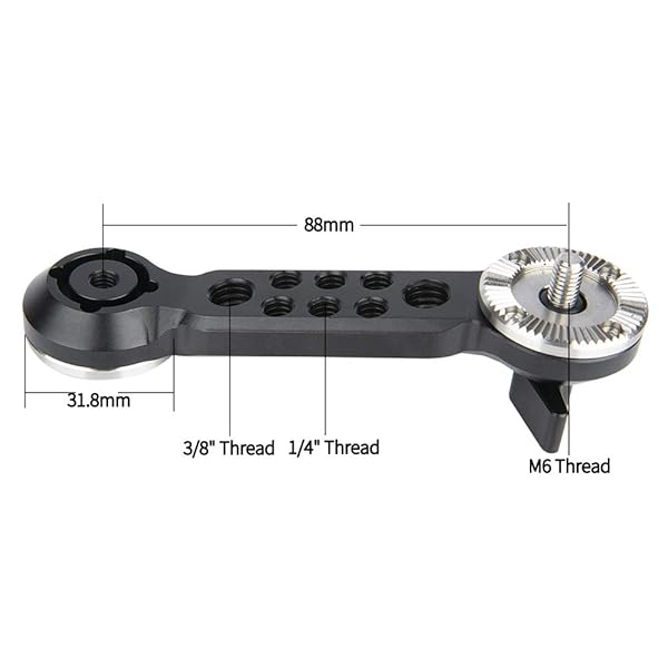 NICEYRIG NICEYRIG Rosette Arm for ARRI Compatible Handgrip and Gear with Rosette Mount - View 5 of 8