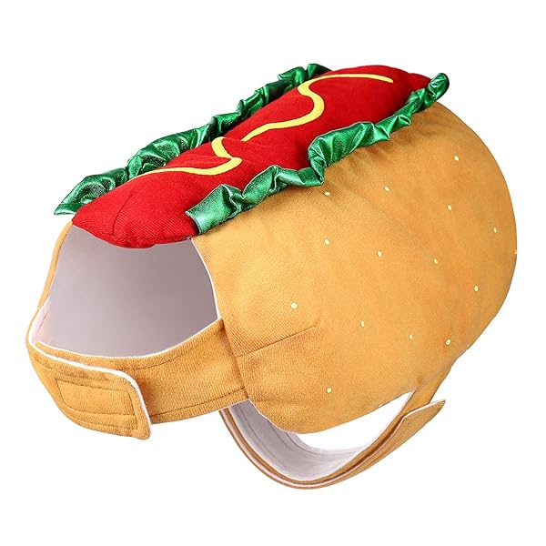 POPETPOP POPETPOP Hot Dog Pet Costume - Funny Hoodie for Dogs & Cats | Halloween & Christmas Apparel for Puppies & Kittens - Size S - View 2 of 10
